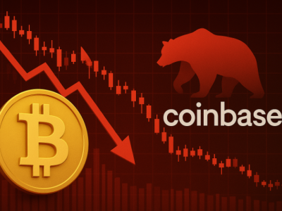 비트코인 조정 장세, 코인베이스에 직격탄