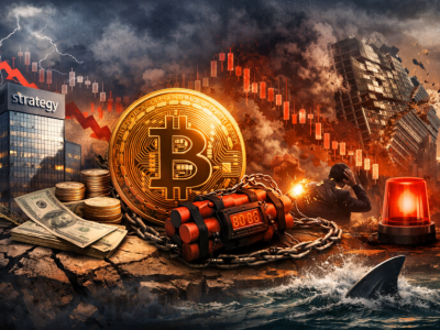 비트코인 최대 보유 기업 ‘스트래티지’ 흔들리나…레버리지 구조가 키우는 시스템 리스크 경고