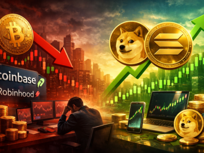 디지털자산 법안 논의 지연에 ‘크립토 주식’ 흔들…코인베이스·로빈후드 급락, 솔라나·도지 테마는 강세