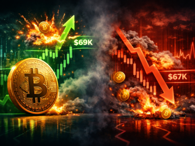 비트코인 변곡점 구간 진입…6만9000달러 재돌파냐, 6만7000달러 이탈이냐