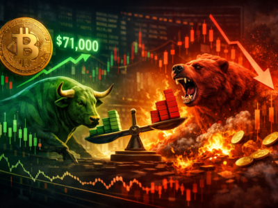 비트코인 7만1000달러선 ‘수급 줄다리기’…파생시장 숏 우세 속 변동성 확대