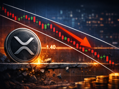 XRP, 1.40달러 이탈 후 하락 채널 진입… 시세 방어에 고전