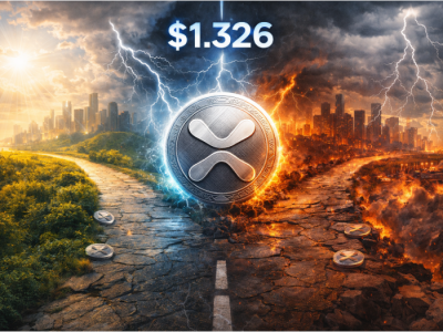 리플(XRP), 1.326달러 '운명의 갈림길'... 롱 청산에 얼어붙은 투심