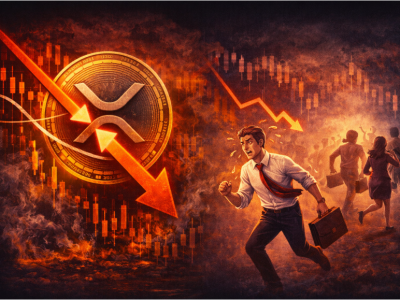 XRP '데드크로스' 발생에 중기 보유자 이탈까지… 4월 강세 랠리 물건너가나