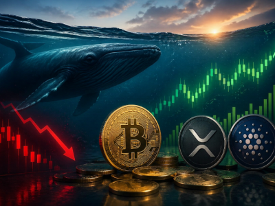 비트코인 상승에도 고래, 숏 포지션 유지… XRP와 ADA의 과열 현상