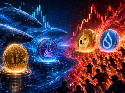고래는 비트코인·LAB로, 개인은 DOGE·SUI로…파생시장에 드러난 ‘온도차’
