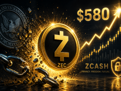 'SEC 족쇄' 끊어낸 지캐시(ZEC), 580달러 고지 탈환… 프라이버시 코인의 화려한 귀환