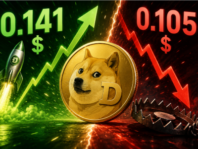 도지코인(DOGE) 17억 달러 파생판 잭팟 터졌다… 0.14달러 '폭등' vs 0.10달러 '폭락' 운명의 기로