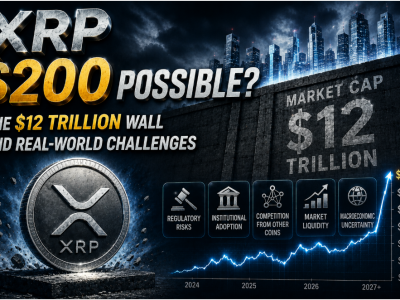 XRP 200달러 가능할까?… 시가총액 12조 달러의 거대한 벽과 현실적 과제들