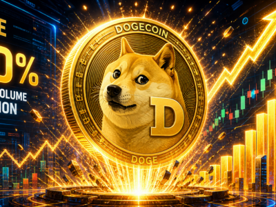거래량 60% 폭발한 도지코인(DOGE), 비트코인 8만 달러 후광 업고 '0.114달러' 정조준