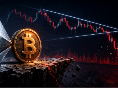 ETH/BTC, 벼랑 끝 삼각수렴 붕괴 조짐… 이더리움 단독 신저점 위기론 솔솔