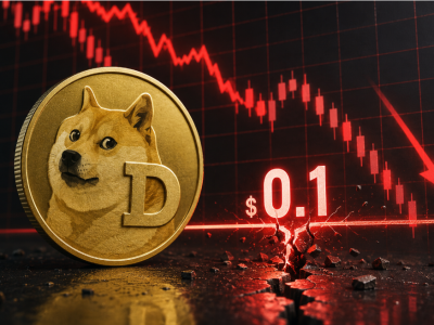 도지코인(DOGE) 0.1달러 방어선 ‘위태’… 개미 떠난 밈코인, 0.08달러 추락 경고등