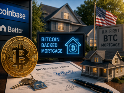 "비트코인으로 내 집 마련 시대 열렸다"… 코인베이스·베터, 美 최초 BTC 주택담보대출 실행