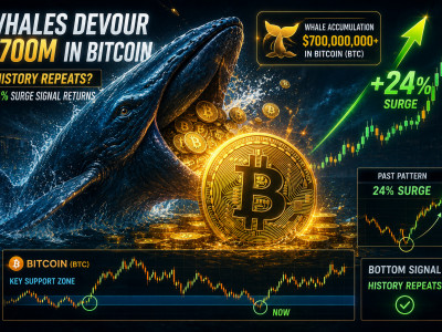 비트코인(BTC) 7억 달러어치 집어삼킨 고래 세력… '과거 24% 폭등' 바닥 신호 재림
