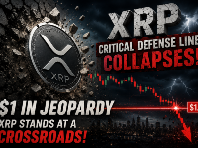 리플(XRP) 핵심 방어선 와르르… '1달러' 사수 운명의 갈림길 섰다